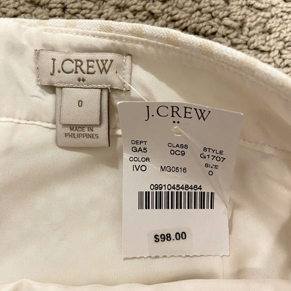 JCREW white and tan pattern pencil skirt - Picture 3 of 4